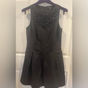 Jacob Elegant Black Sleeveless Dress size small rhinestone